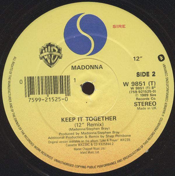 Madonna : Vogue (12", Single, Dam)