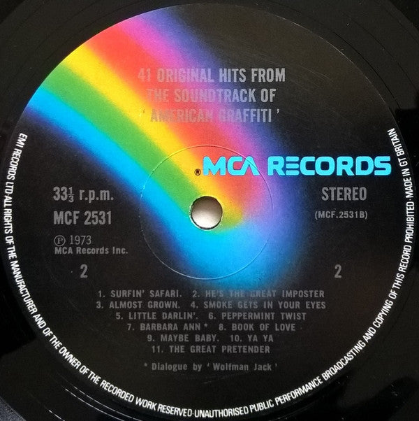 Various : 41 Original Hits From The Sound Track Of American Graffiti (2xLP, Comp, RE, Gat)