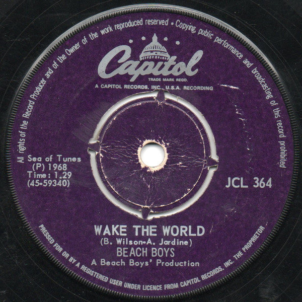 The Beach Boys : Do It Again / Wake The World (7", Single)