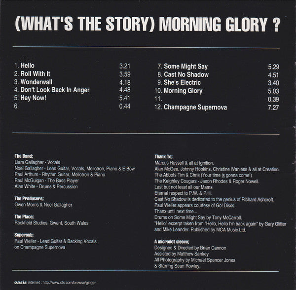 Oasis (2) : (What's The Story) Morning Glory? (CD, Album)