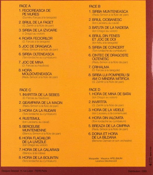 Various : Rythmes Et Danses Populaires de Roumanie (2xLP, Comp)