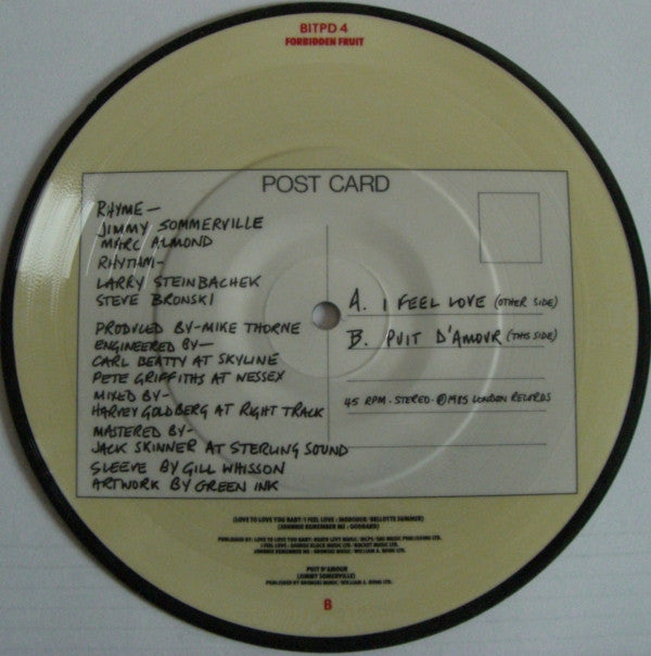 Bronski Beat With Marc Almond : I Feel Love (7", Single, Pic)