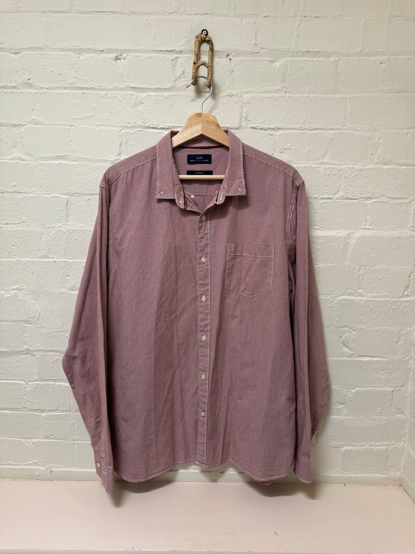 80s Check Shirt Red
