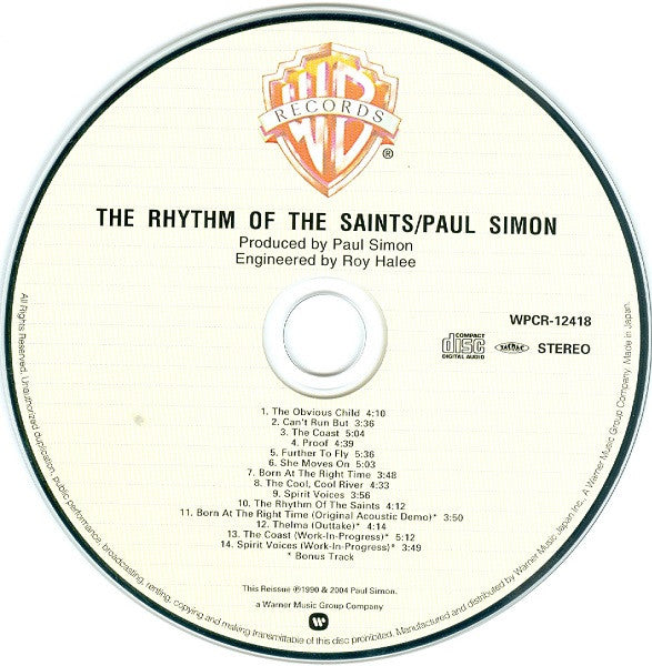 Paul Simon : The Rhythm Of The Saints (CD, Album, RE, RM, Pap)