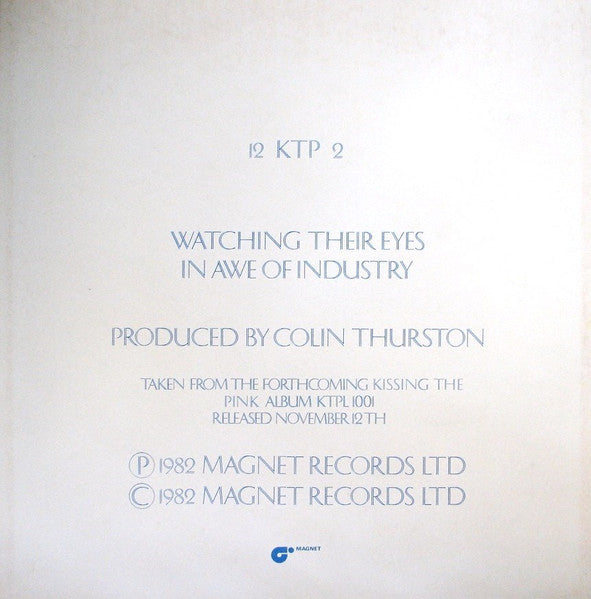 Kissing The Pink : Watching Their Eyes (12", Single)