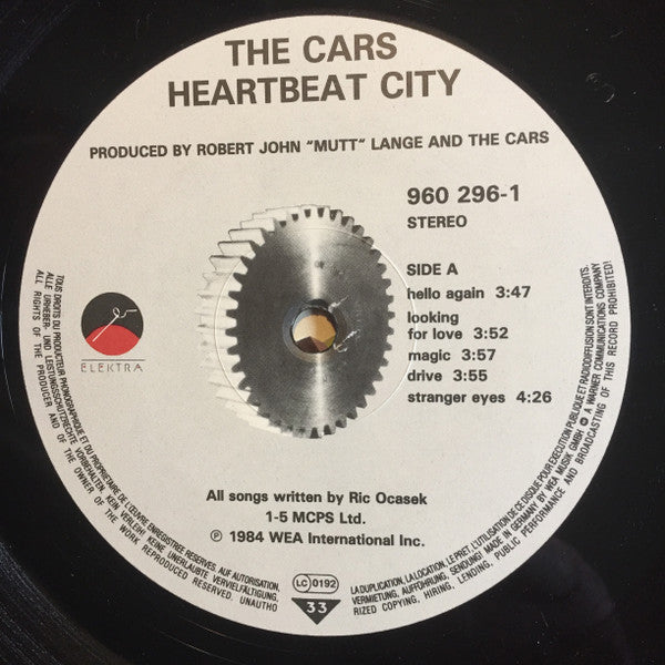 The Cars : Heartbeat City (LP, Album, Gat)