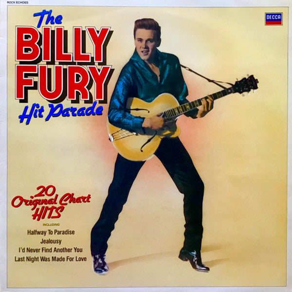 Billy Fury : The Billy Fury Hit Parade (LP, Comp, Mono)