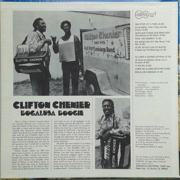 Clifton Chenier : Bogalusa Boogie (LP, Album)
