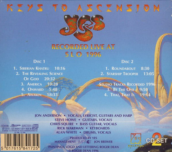 Yes : Keys To Ascension (2xCD, Album, PMD)