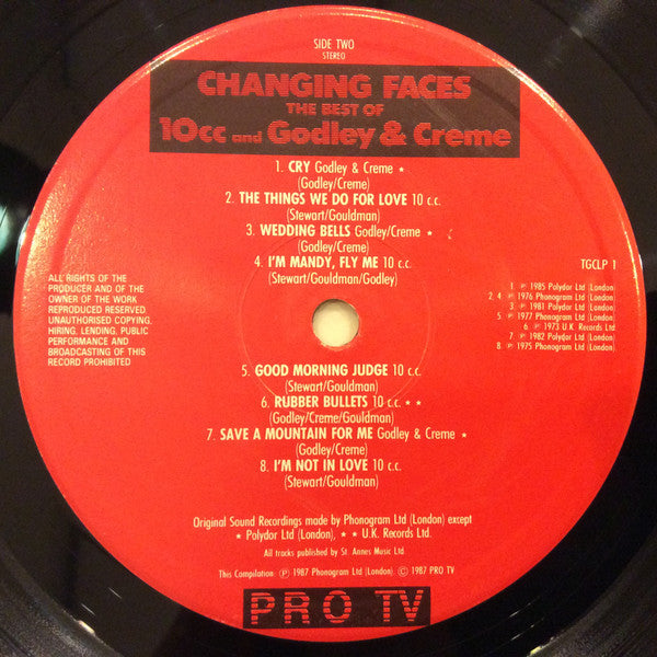 10cc And Godley & Creme : Changing Faces - The Best Of 10cc And Godley & Creme (LP, Comp)