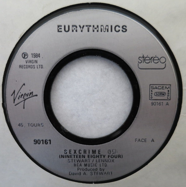 Eurythm!cs* : Sexcrime (Nineteen Eighty-Four) (7", Single, Tra)
