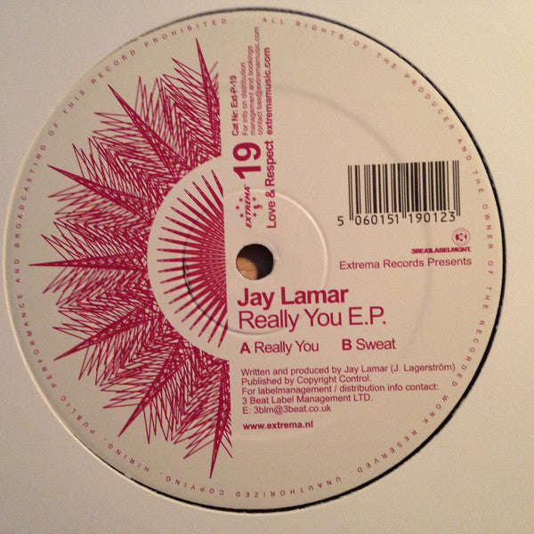 Jay Lamar : Really You E.P. (12", EP)