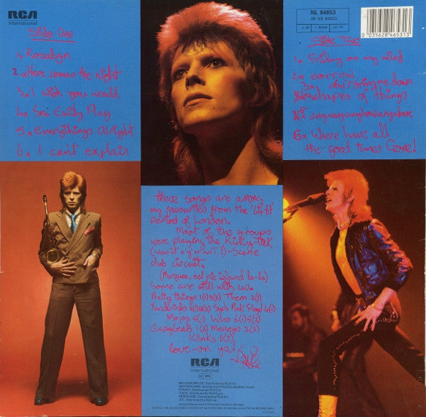 David Bowie : Pinups (LP, Album, RE)