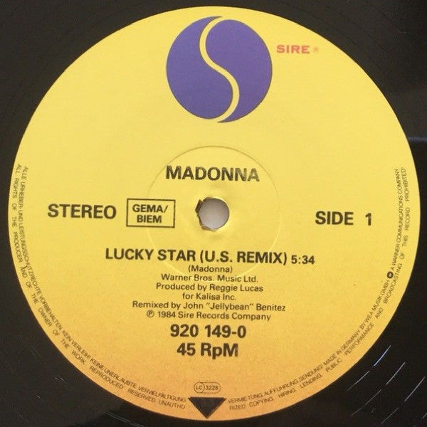 Madonna : Lucky Star (12", Single)