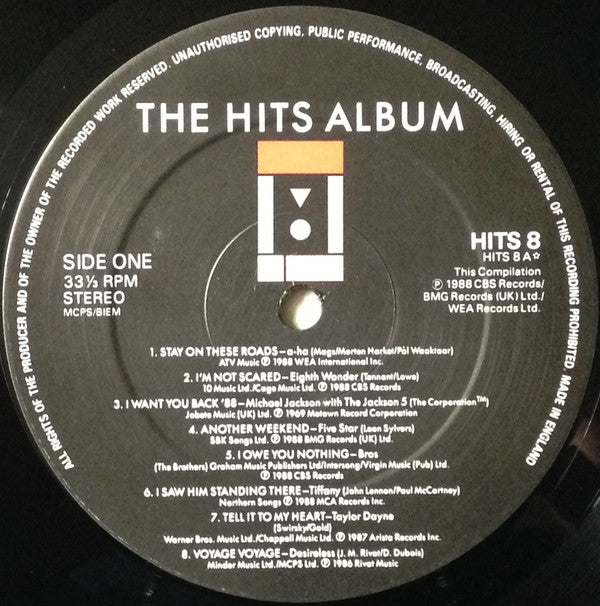 Various : The Hits Album 8 (2xLP, Album, Comp)