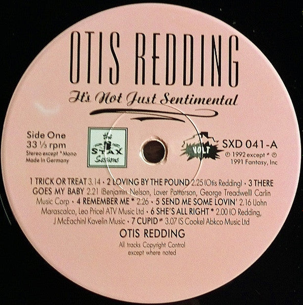 Otis Redding : It's Not Just Sentimental (LP, Pin)