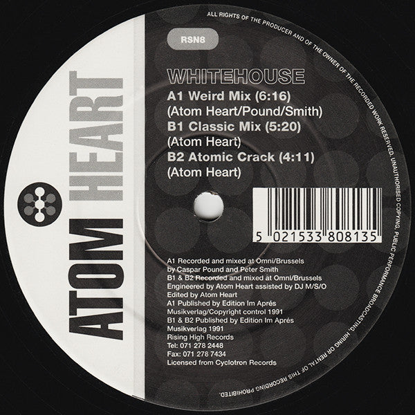 Atom Heart : Whitehouse (12")