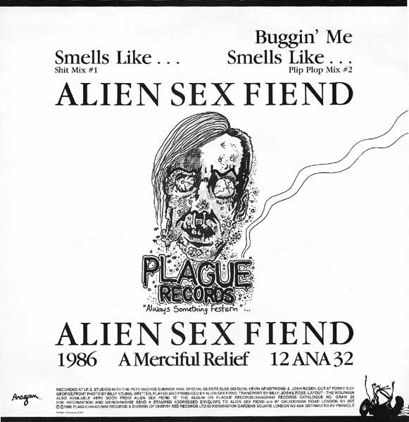 Alien Sex Fiend : Smells Like...  (12", Single)