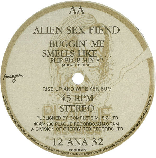 Alien Sex Fiend : Smells Like...  (12", Single)