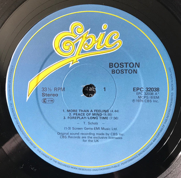 Boston : Boston (LP, Album, RE)
