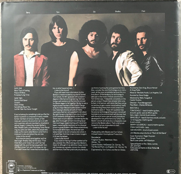 Boston : Boston (LP, Album, RE)