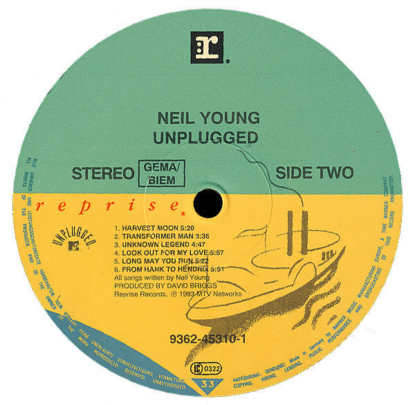 Neil Young : Unplugged (LP, Album)