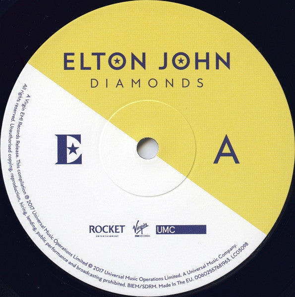 Elton John : Diamonds (2xLP, Comp, RM, Gat)