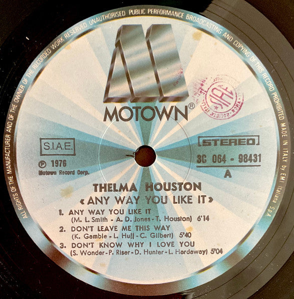 Thelma Houston : Any Way You Like It (LP, Album)