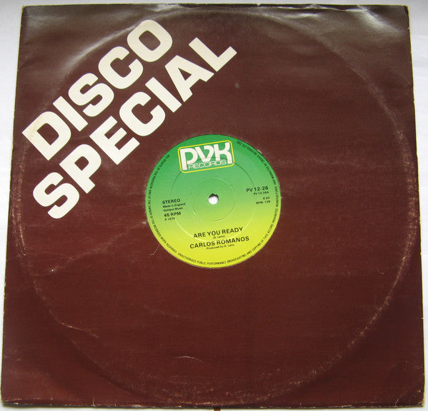 Carlos Romanos : Are You Ready (12")