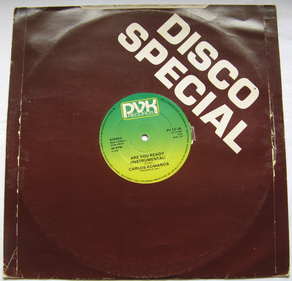 Carlos Romanos : Are You Ready (12")