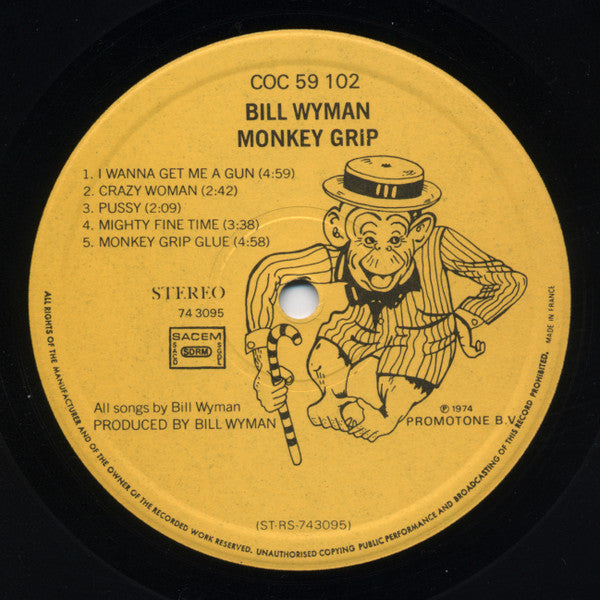 Bill Wyman : Monkey Grip (LP, Album)