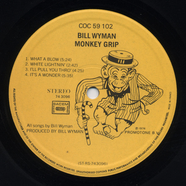 Bill Wyman : Monkey Grip (LP, Album)