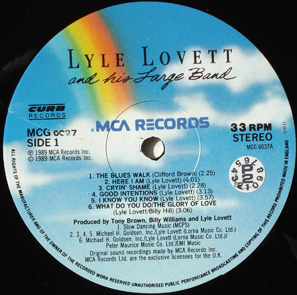 Lyle Lovett And His Large Band : Lyle Lovett And His Large Band (LP, Album)