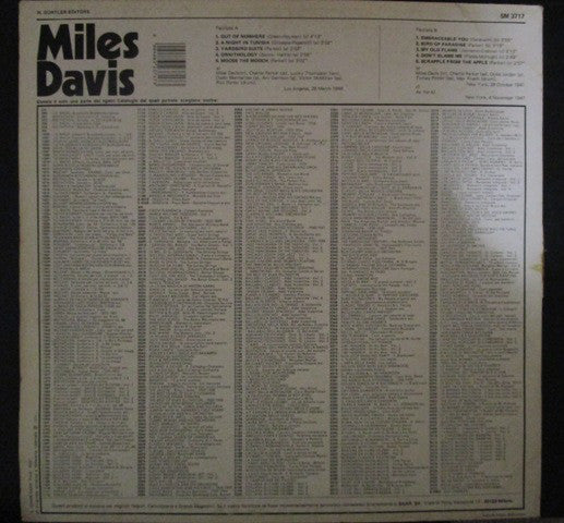 Miles Davis : Miles Davis  (LP, Comp, RE, RP)