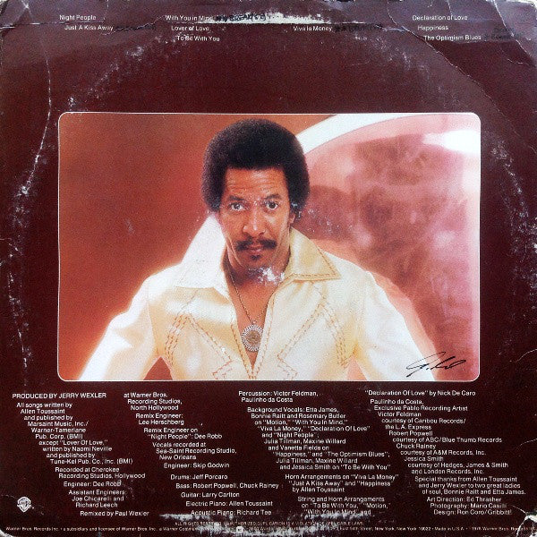 Allen Toussaint : Motion (LP, Album)