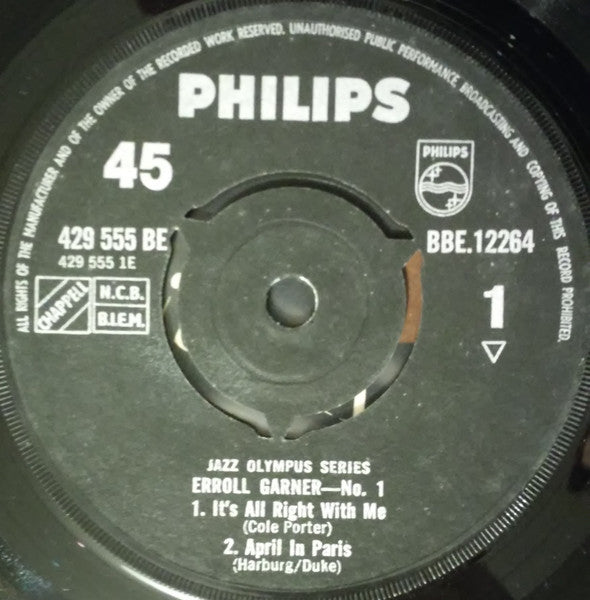 Erroll Garner : Erroll Garner - No.1 (7", EP)