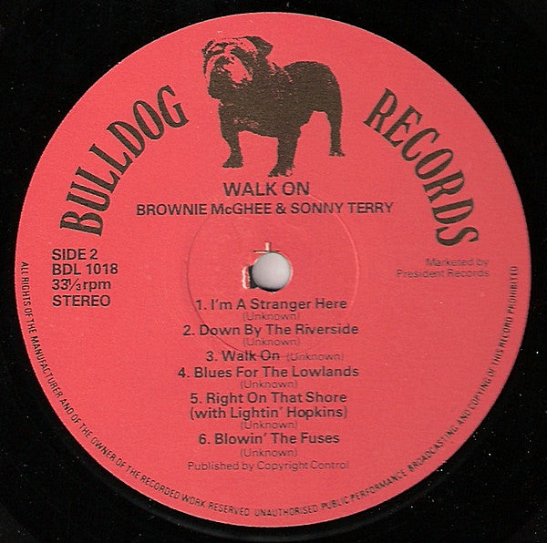 Sonny Terry & Brownie McGhee : Walk On (LP)
