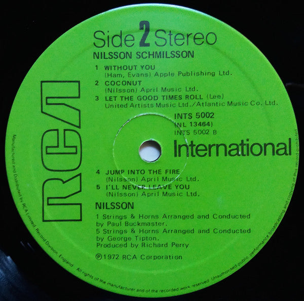 Nilsson* : Nilsson Schmilsson (LP, Album)