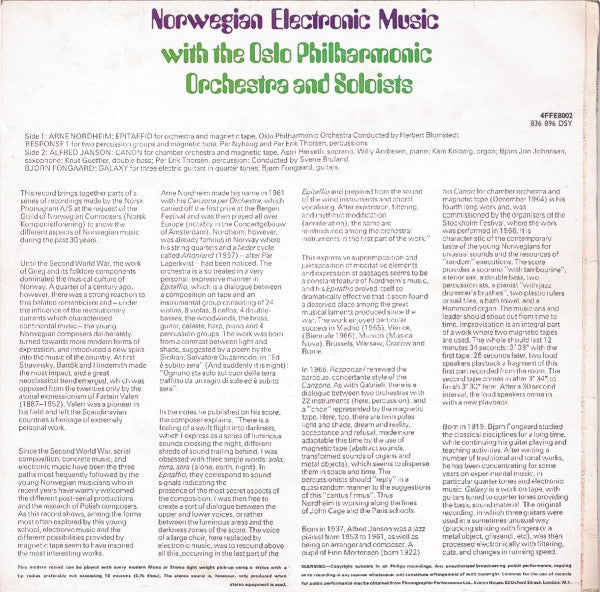 Various : Norwegian Electronic Music (LP)