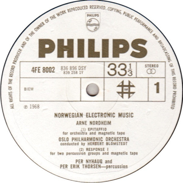 Various : Norwegian Electronic Music (LP)