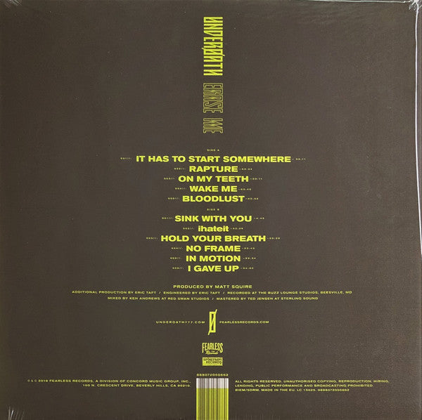 Underoath : Erase Me (LP, Tra)