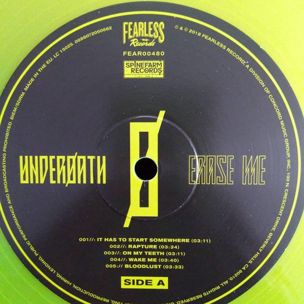 Underoath : Erase Me (LP, Tra)