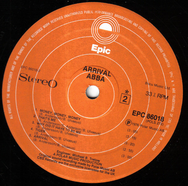 ABBA : Arrival (LP, Album, Net)