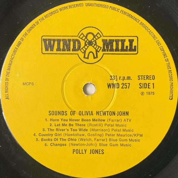 Polly Jones : The Sounds Of Olivia Newton John (LP)