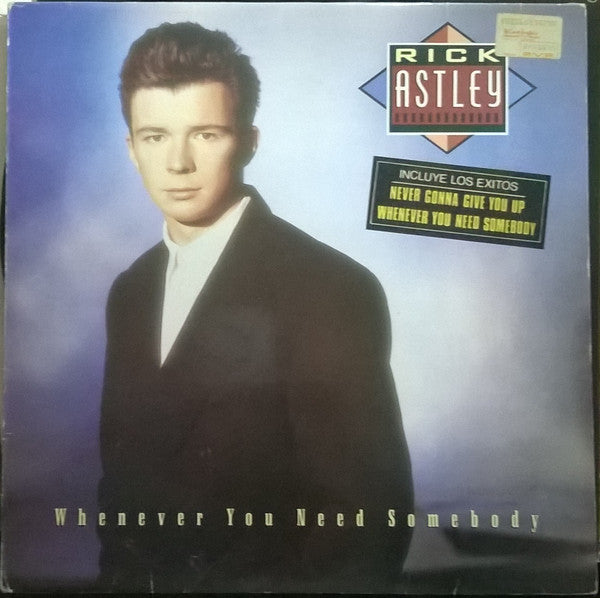 Rick Astley : Whenever You Need Somebody (LP, Album)