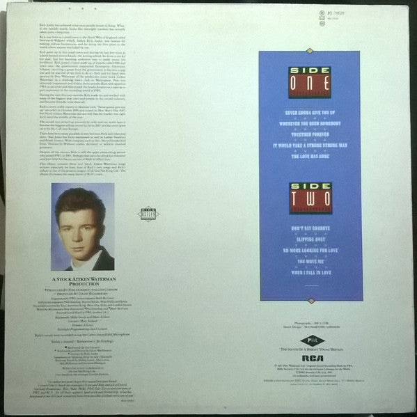 Rick Astley : Whenever You Need Somebody (LP, Album)