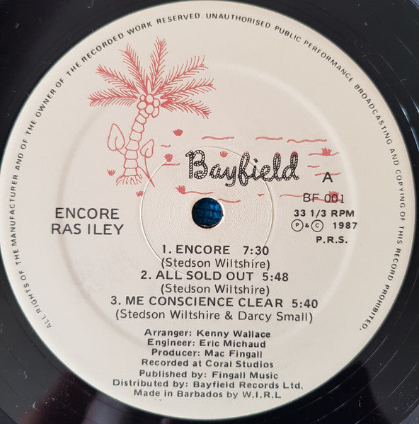 Ras Iley : Encore (LP, Album)