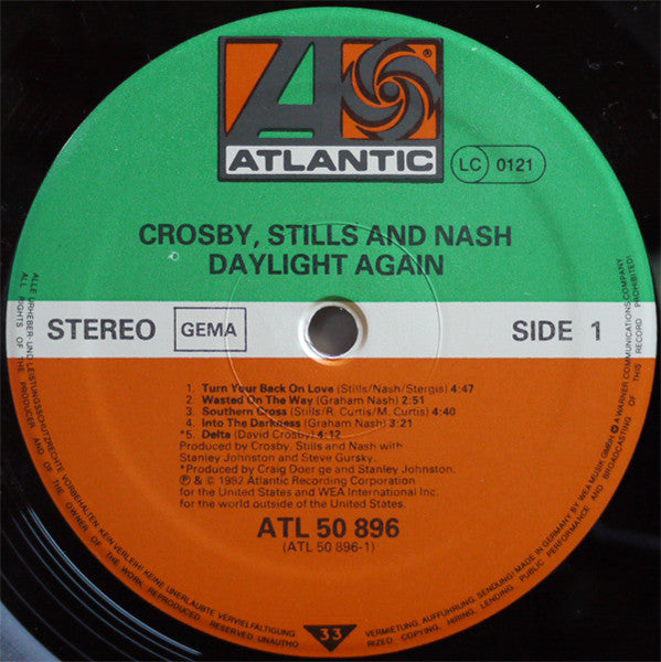Crosby, Stills & Nash : Daylight Again (LP, Album)