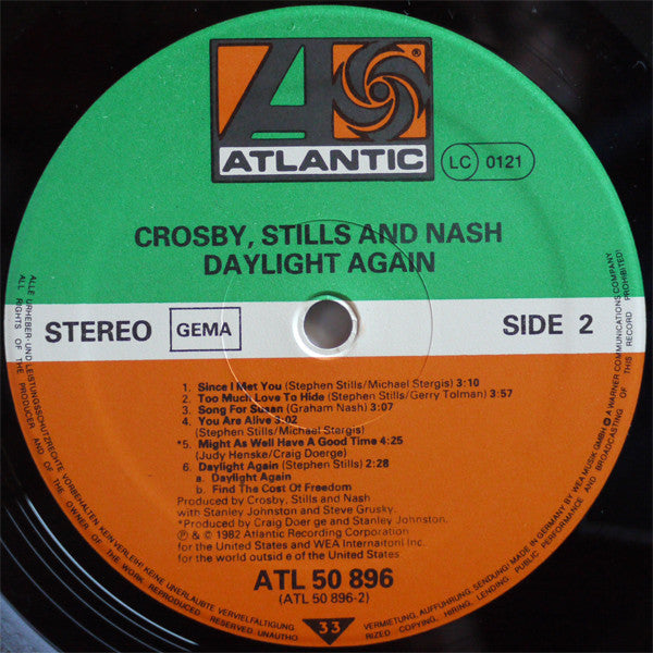 Crosby, Stills & Nash : Daylight Again (LP, Album)