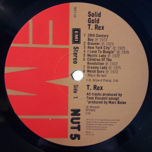 T. Rex : Solid Gold (LP, Comp, Tan)